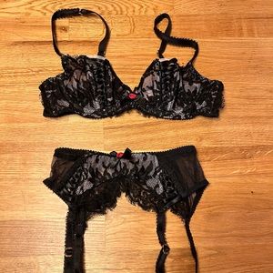 Agent Provocateur Bra and Garter set